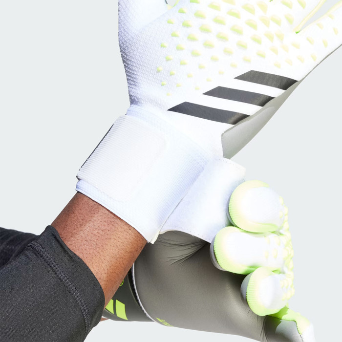 adidas Predator League Junior Goalkeeper Gloves White / Lucid Lemon