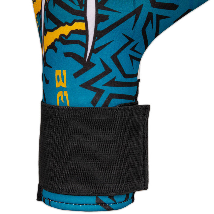 HO Soccer Beast Negative Junior Goalkeeper Gloves Blue/Yellow