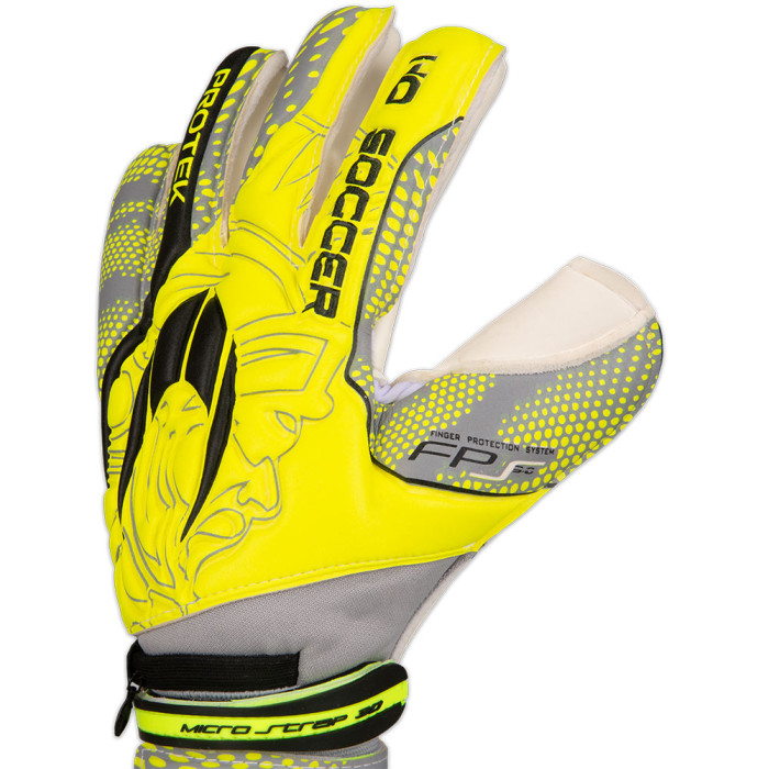  520242 HO Soccer Negative Protek Goalkeeper Gloves LIME 