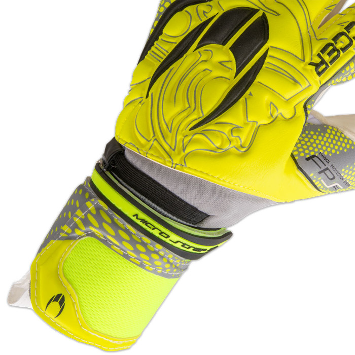  520242 HO Soccer Negative Protek Goalkeeper Gloves LIME 