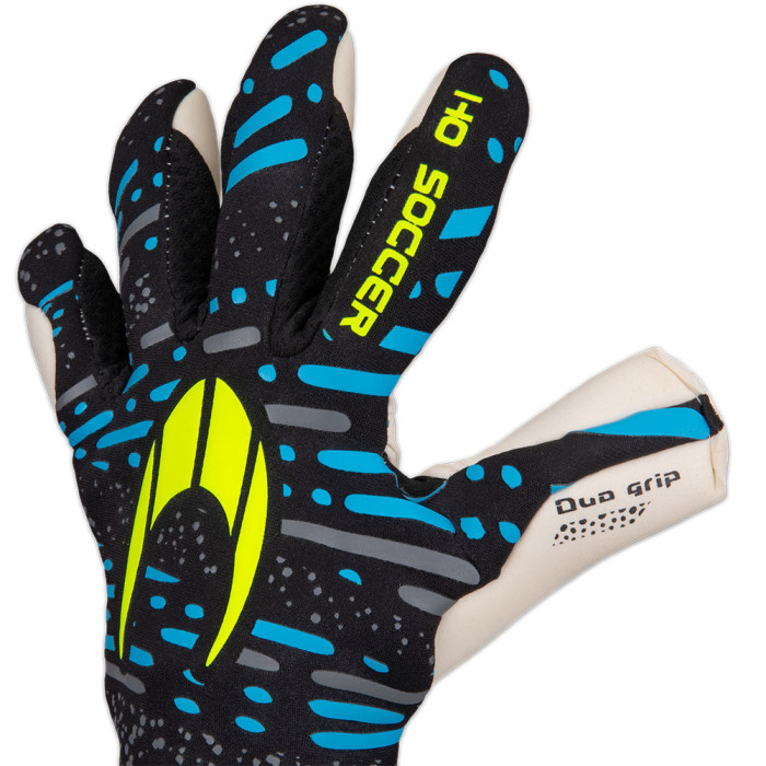 HO Soccer Kontrol Pro Duo Junior Goalkeeper Gloves Black/Fluo