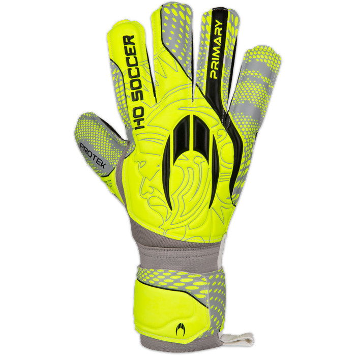 HO Soccer Primary Protek Flat (Astro) Goalkeeper Gloves LIME