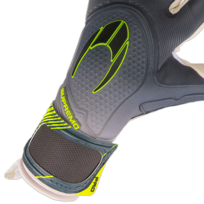 HO Soccer Supremo PRO II SMU Junior Goalkeeper Gloves GREY