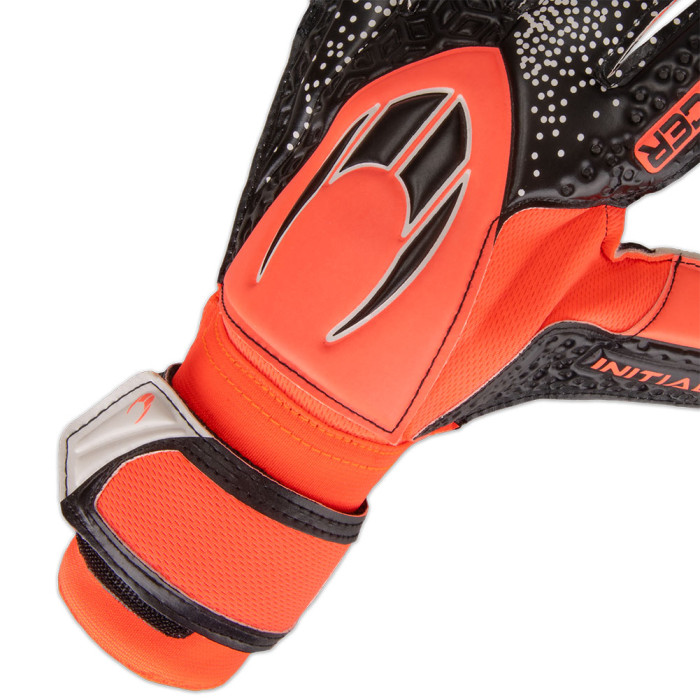 HO Soccer INITIAL POP Negative Junior Goalkeeper Gloves Fluo Orange