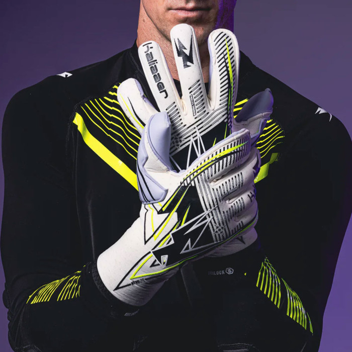 Kaliaaer NITROLITE JH X 01 Joe Hart Goalkeeper Gloves Off White / Volt