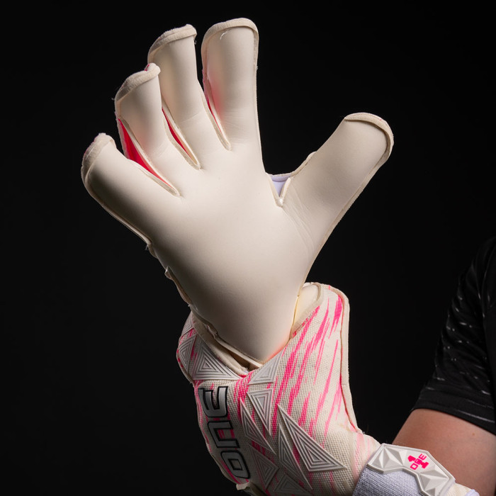 ONE GEO 3.0 Amped Junior Goalkeeper Gloves White/Pink