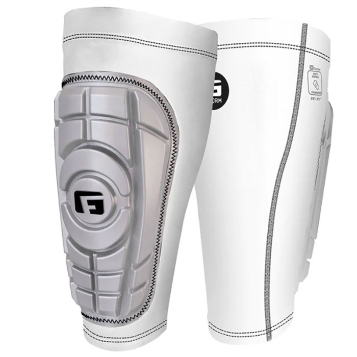 SP039206 G-FORM Pro-S Compact Shin Guards White/Silver