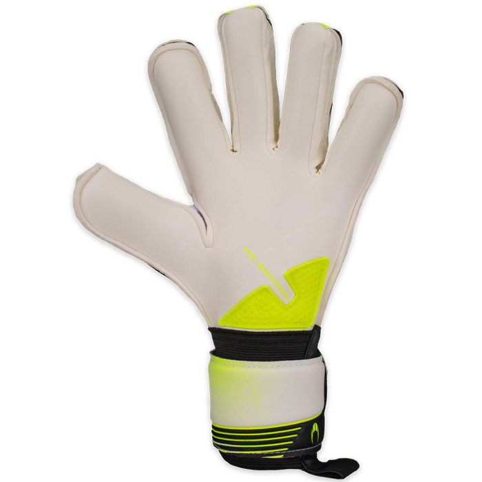 520310 HO Soccer One Hybrid Roll/Negative Goalkeeper Gloves white/lime