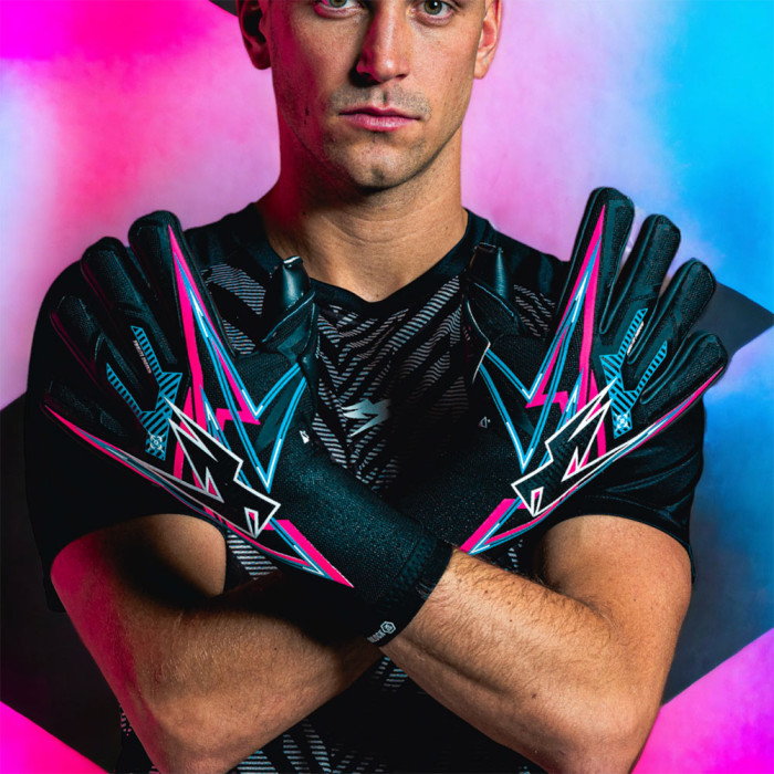  NLITE022324 Kaliaaer R:EVOLUTION NITROLITE Goalkeeper Gloves BLACK/PI