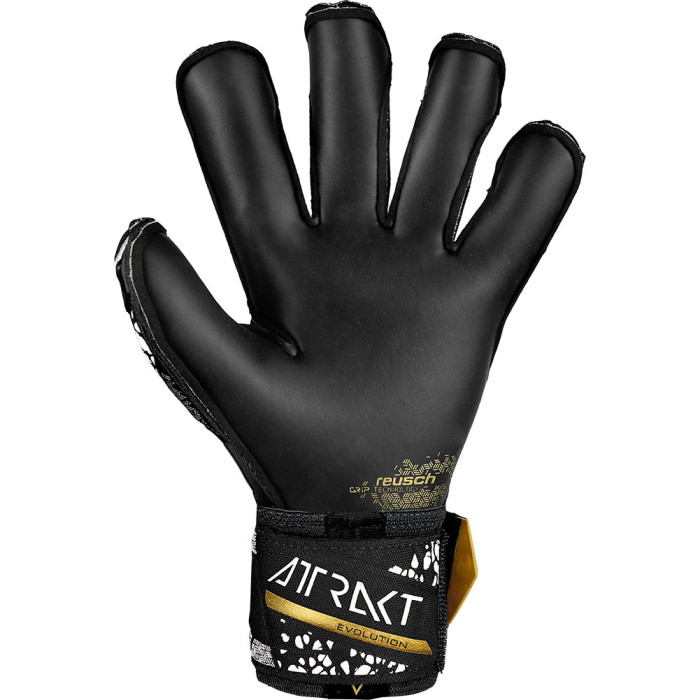 Reusch Attrakt Gold X Evolution Cut Finger Support Black