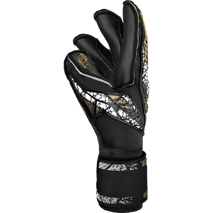 Reusch Attrakt Gold X Evolution Cut Finger Support Black