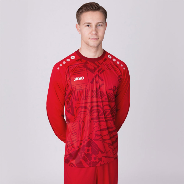  8911-110 JAKO Tropicana GK Jersey LS (Red) 