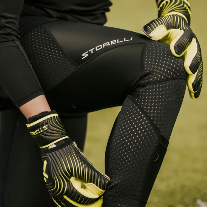  WBSTBLEGBK2 STORELLI Womens BodyShield Turf Burn Leggings 2 Black/Vol