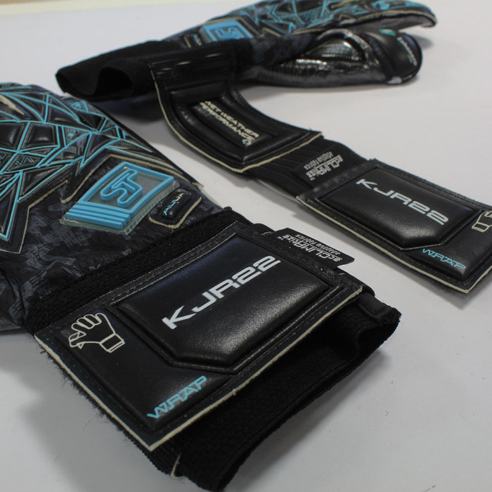 SGP202313G SELLS Wrap Aqua Dusk Goalkeeper Gloves Black/Blue