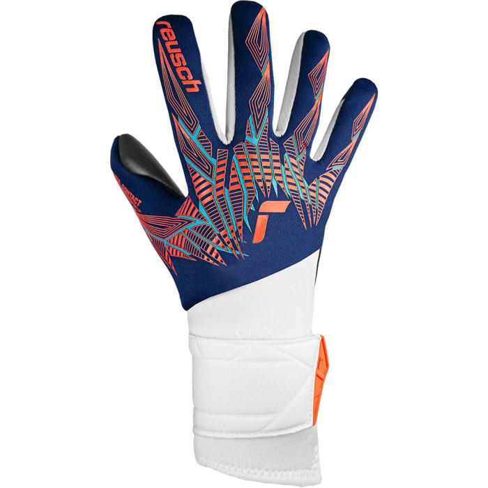  54702004848 Reusch Pure Contact Silver Goalkeeper Gloves blue-orange 