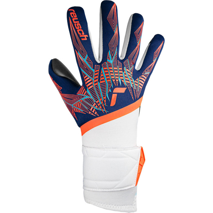  54721004848 Reusch Pure Contact Gold Junior Goalkeeper Gloves blue-or