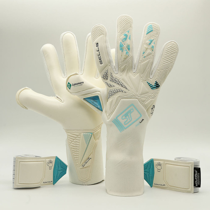  SGP202307G SELLS Contour Aqua Fit Goalkeeper Gloves White 