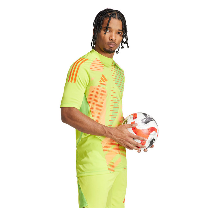  IK4906 adidas Tiro 24 Pro Short Sleeve Goalkeeper Jersey Yellow 