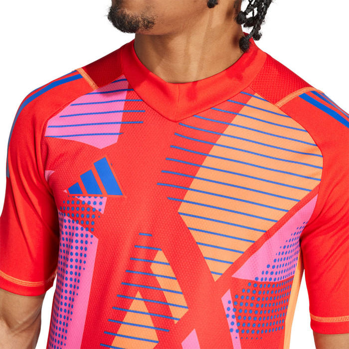  IN0425 adidas Tiro 24 Pro Short Sleeve Goalkeeper Jersey red 