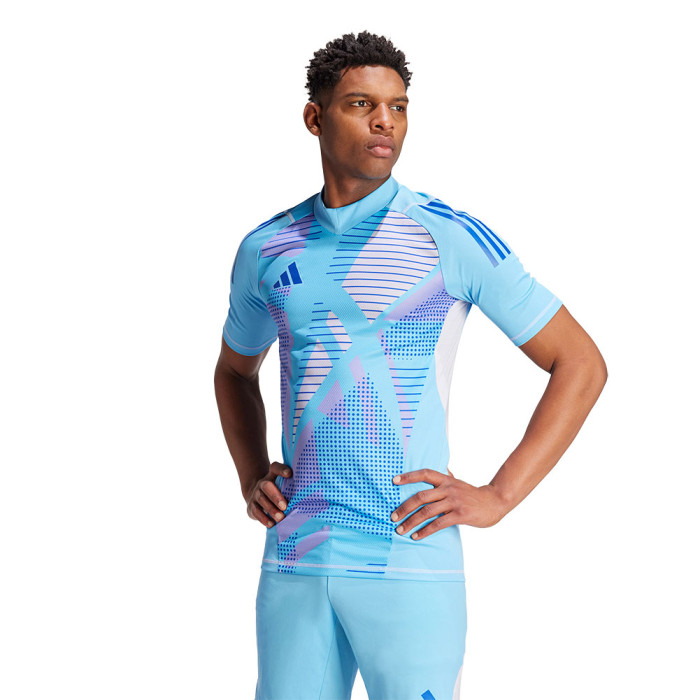  IN0428 adidas Tiro 24 Pro Short Sleeve Goalkeeper Jersey Blue 
