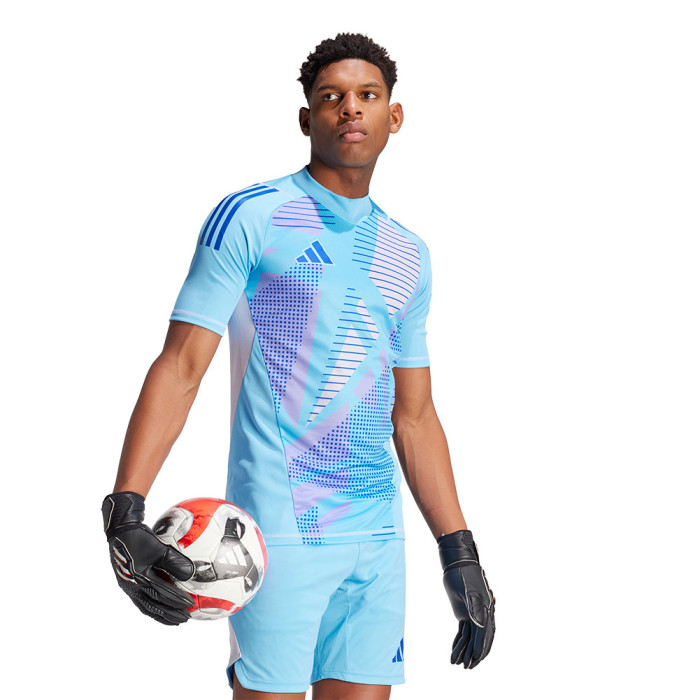  IN0428 adidas Tiro 24 Pro Short Sleeve Goalkeeper Jersey Blue 