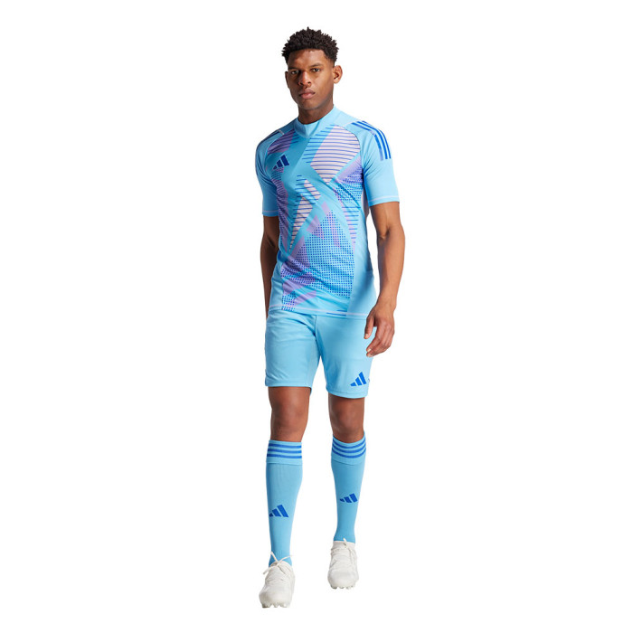  IN0428 adidas Tiro 24 Pro Short Sleeve Goalkeeper Jersey Blue 