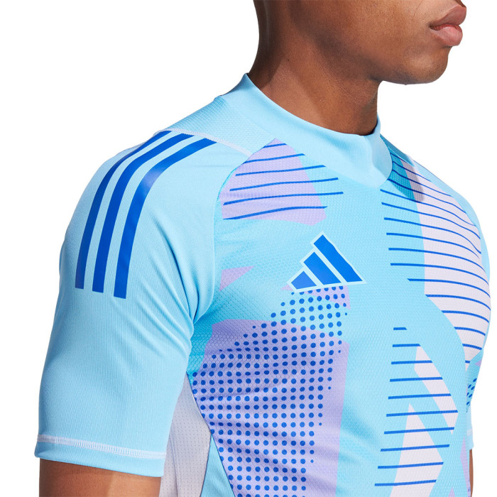  IN0428 adidas Tiro 24 Pro Short Sleeve Goalkeeper Jersey Blue 