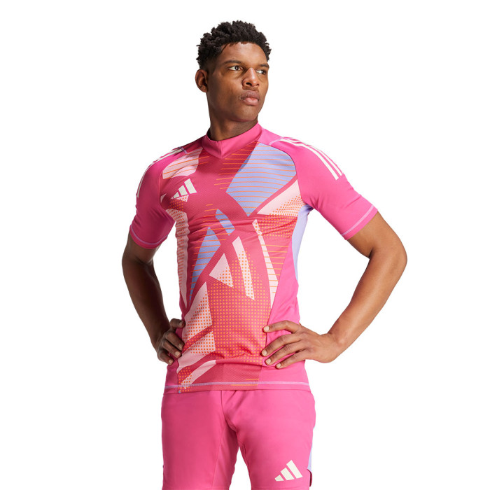  IS5339 adidas Tiro 24 Pro Short Sleeve Goalkeeper Jersey Pink 
