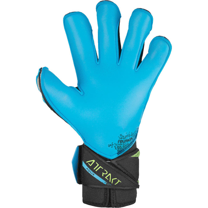  54704557410 Reusch Attrakt Aqua Evolution Goalkeeper Gloves Black/Flu