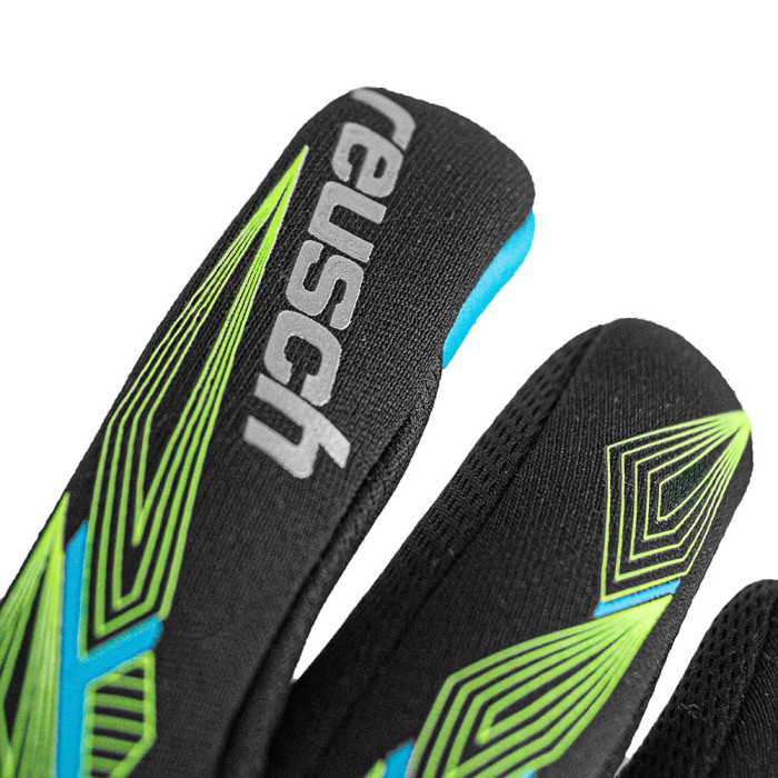  54704007410 Reusch Pure Contact Aqua Goalkeeper Gloves Black/Fluo 
