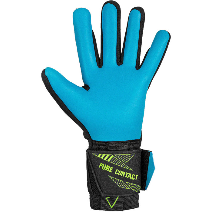  54704007410 Reusch Pure Contact Aqua Goalkeeper Gloves Black/Fluo 