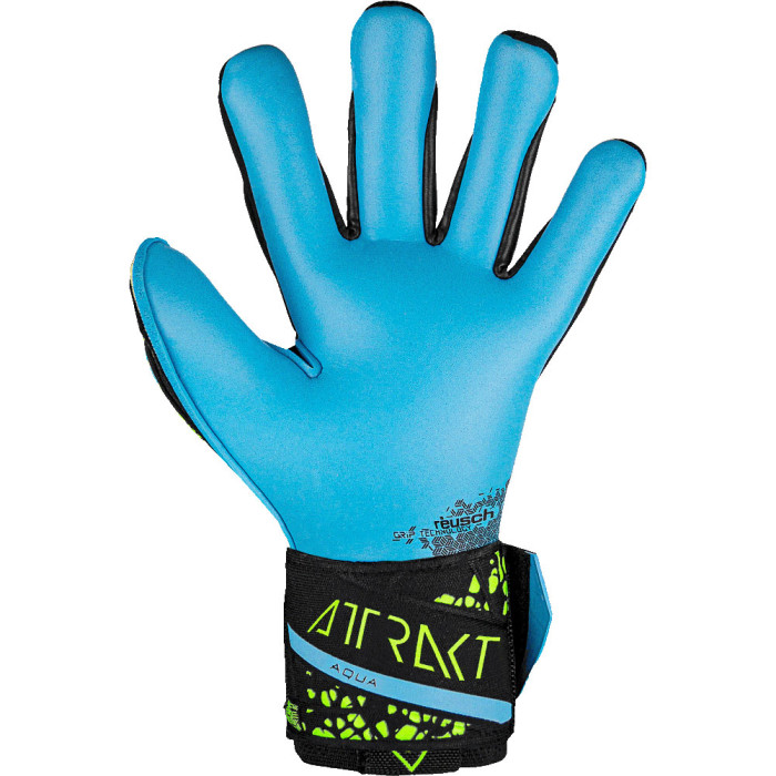  54704397410 Reusch Attrakt Aqua Goalkeeper Gloves Black/Fluo 