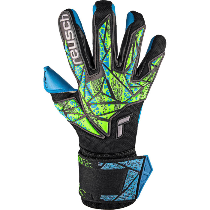  54704397410 Reusch Attrakt Aqua Goalkeeper Gloves Black/Fluo 