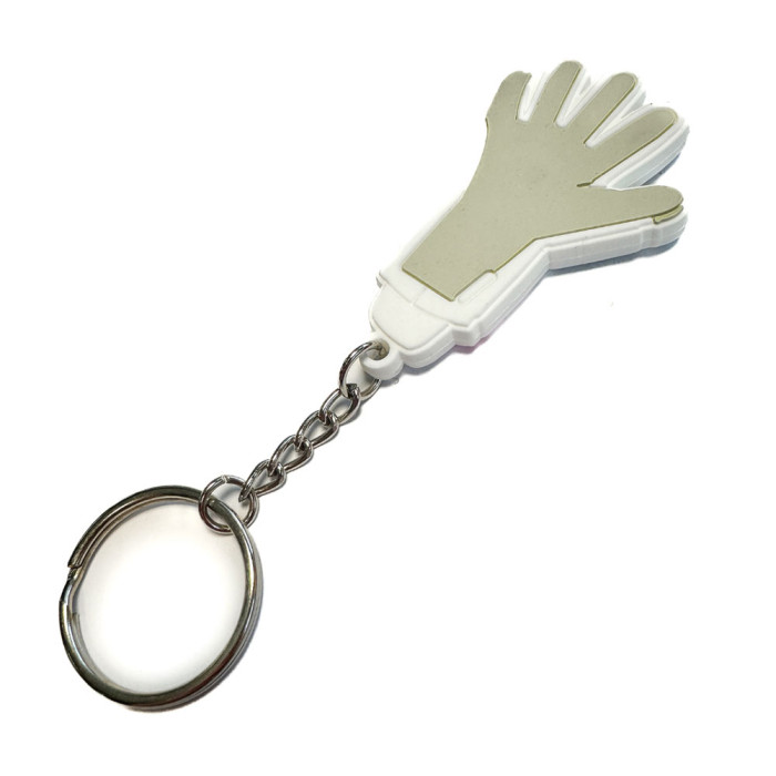 Keeper iD Goalproof Minin Glove Key Ring (White/Red)