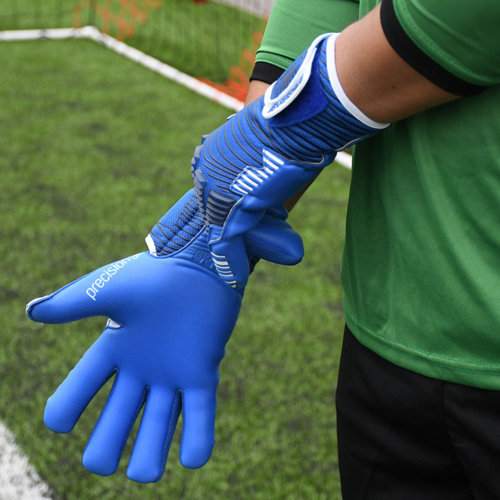 Precision GK Elite 2.0 Grip Goalkeeper Gloves Blue/White