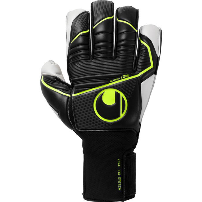Uhlsport Absolutgrip Flexframe Carbon Goalkeeper Gloves black/fluo yel