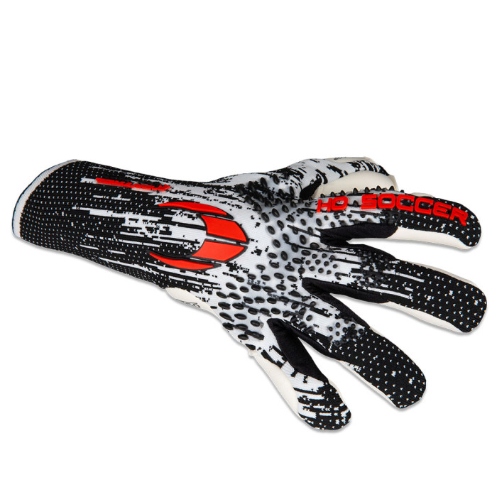  520334 HO Soccer Kontrol Knit Tech Goalkeeper Gloves WHITE/BLACK/RED 