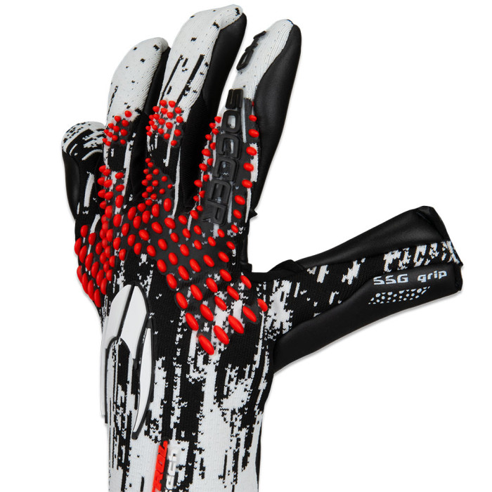  520336 HO Soccer SSG Kontrol Knit Tech Goalkeeper Gloves WHITE/BLACK/