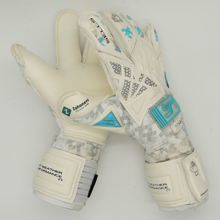  SGP202306G SELLS Profile Aqua Pure Goalkeeper Gloves White 