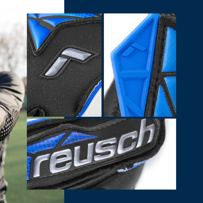 54705557737 Reusch Attrakt RE:GRIP Goalkeeper Gloves Electric Blue 