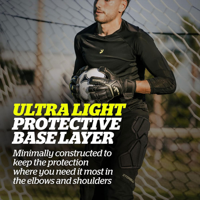 Storelli BodyShield Goalkeeper Light Matchday 3/4 Undershirt (Black/Vo