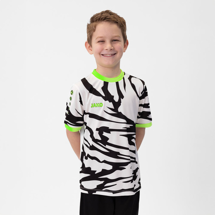  4242-014J JAKO Animal GK Jersey SS Junior White/Neo Green 