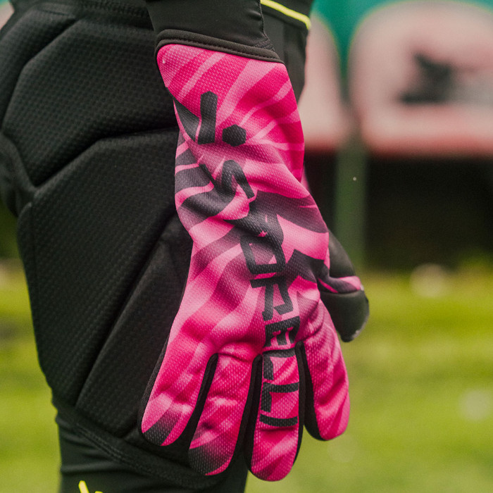 Storelli Challenger Pink Tiger Junior Goalkeeper Gloves Pink