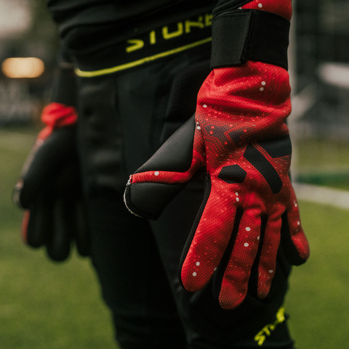 Storelli Challenger Red Digital Junior Goalkeeper Gloves red