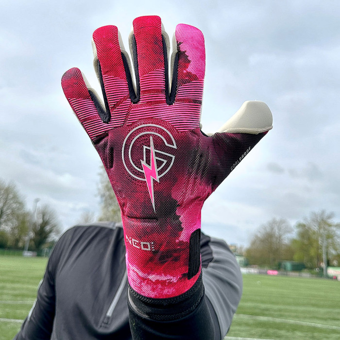 GP00224 Keeper iD Goalproof ZENNITH Goalkeeper Gloves Power Pink 