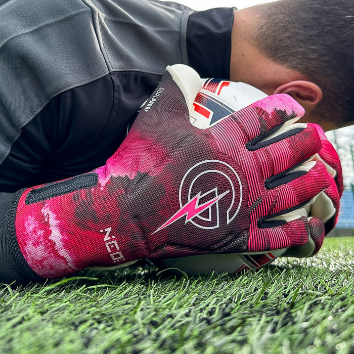 GP00224 Keeper iD Goalproof ZENNITH Goalkeeper Gloves Power Pink 