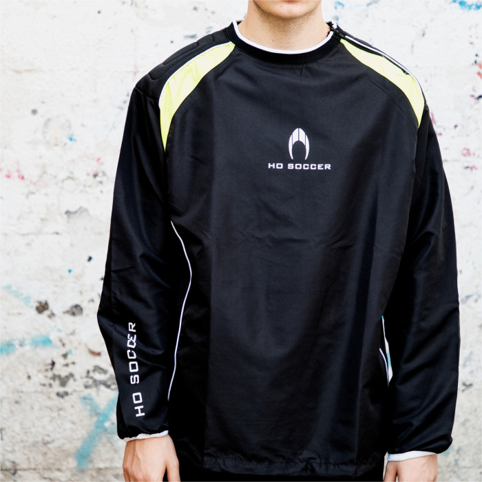  502032J HO Soccer Padded GK Training Jacket Junior Black/Lime Green 