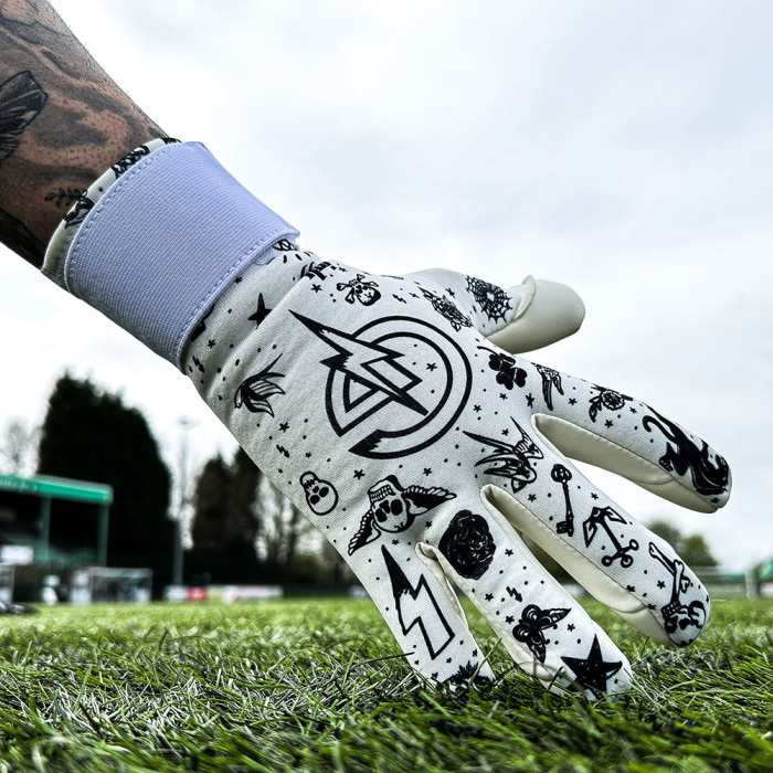  GPI002 Keeper iD Goalproof INK Goalkeeper Gloves White/Tattoo Navy 