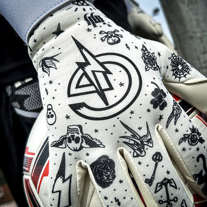  GPI002 Keeper iD Goalproof INK Goalkeeper Gloves White/Tattoo Navy 