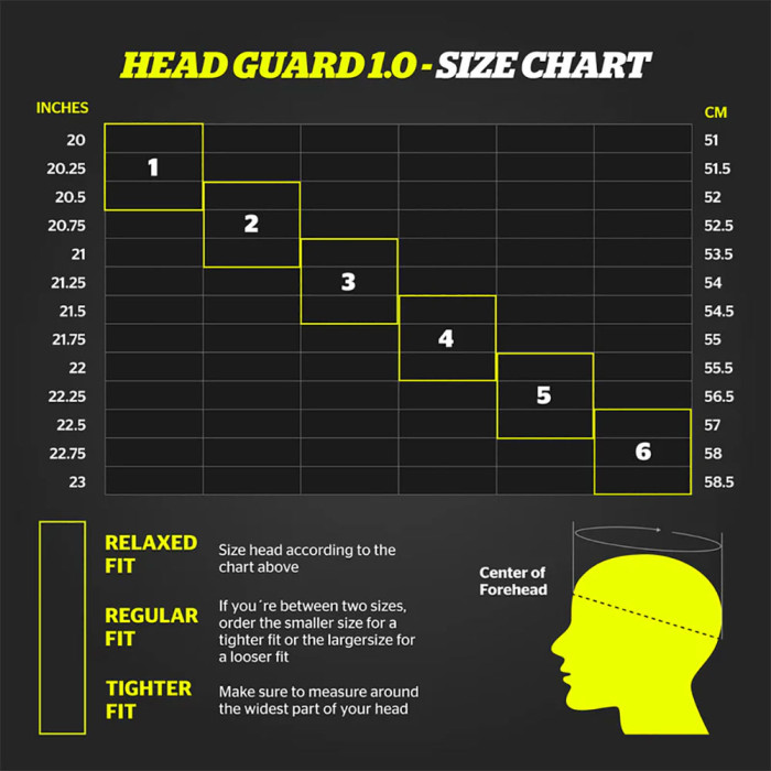  HG1SLIMBK Storelli ExoShield Head Guard Slim (Black/Fluo) 